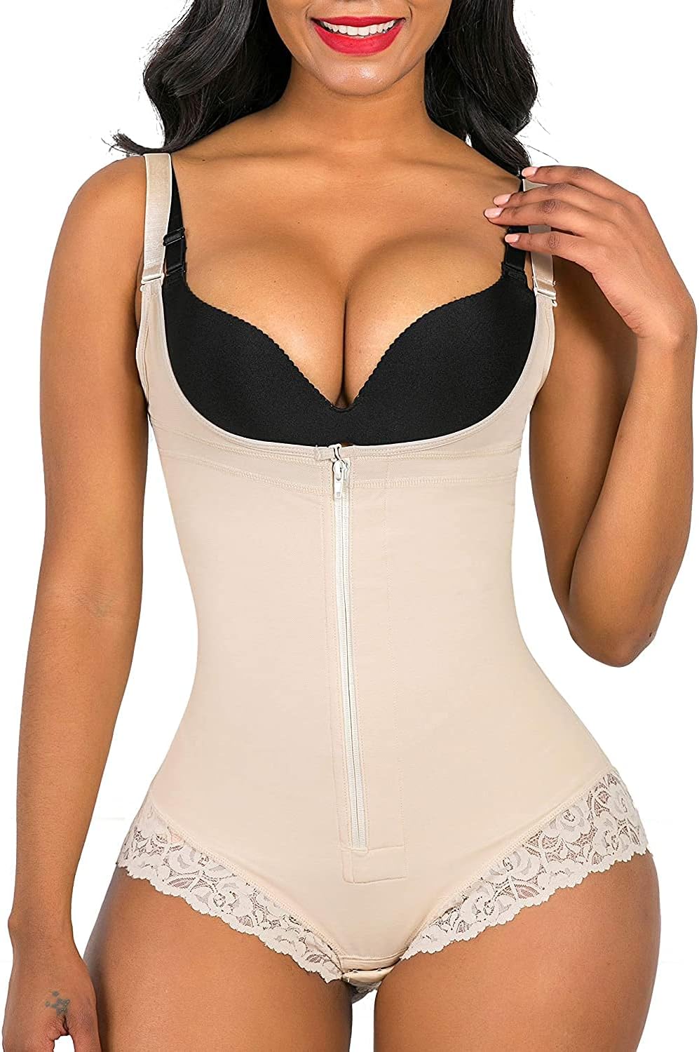 SHAPERX Women's Shapewear, Figure-Shaping Fajas Body Shaper, Waist Shaper, Tummy Control Bodysuit