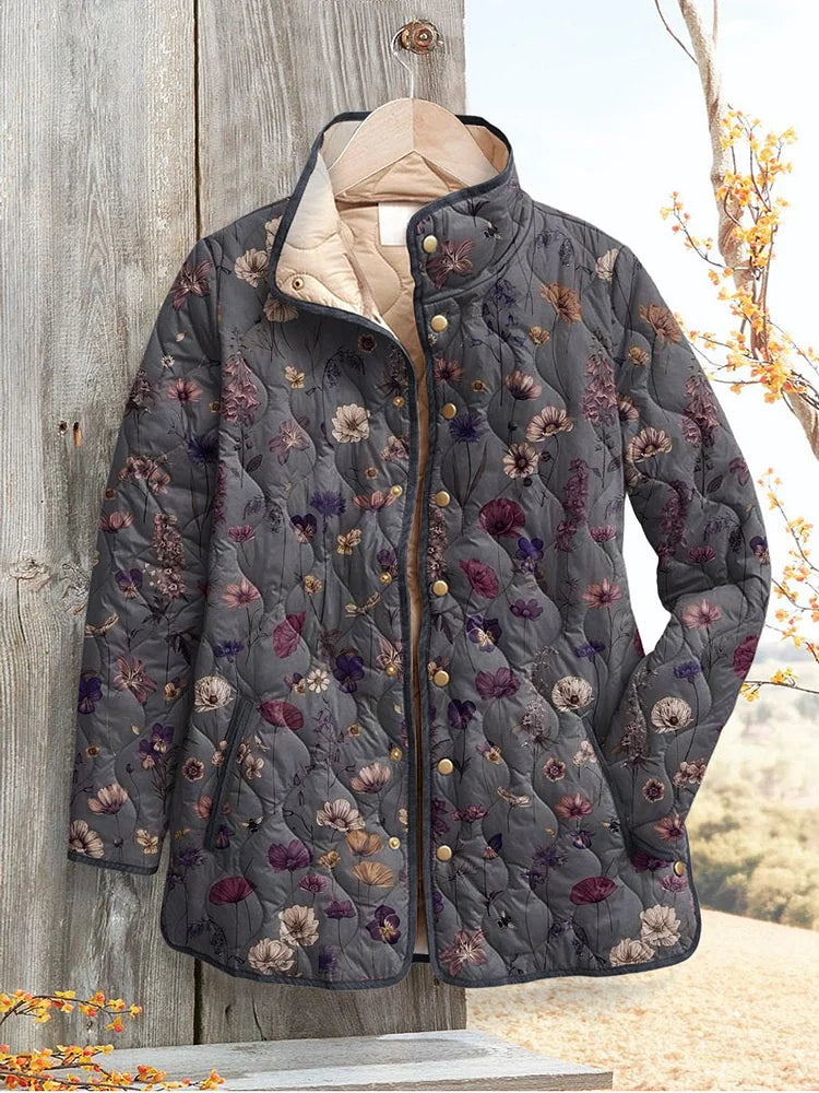 Marcelline™ | Women’s Vintage Quilted Floral Jacket