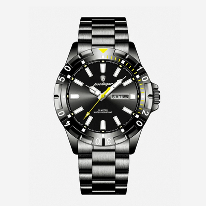 Maverick™ | Sporty Bezel Stainless Steel Watch | 42mm