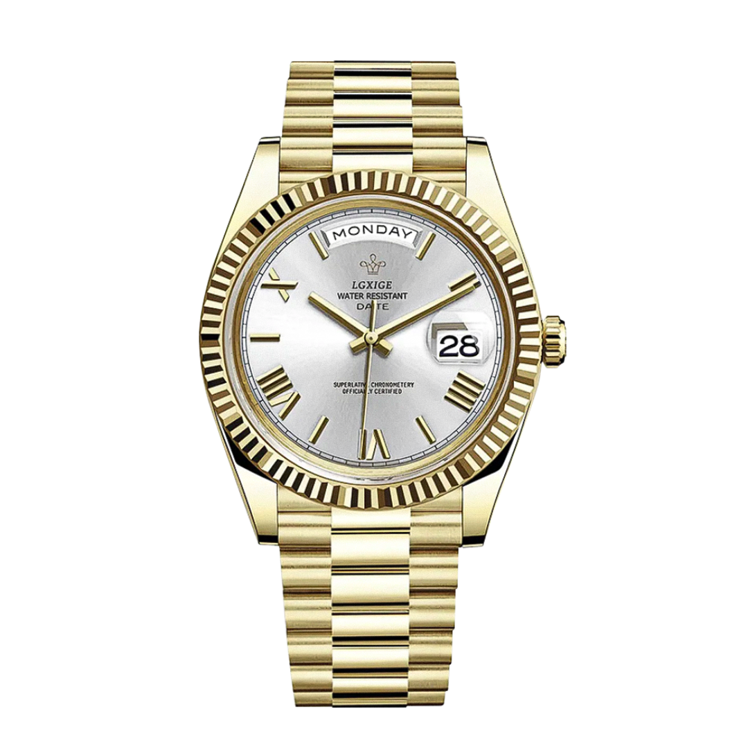 Frederick™ | Sharp Lines and Classic Day-Date Styling Watch | 40mm