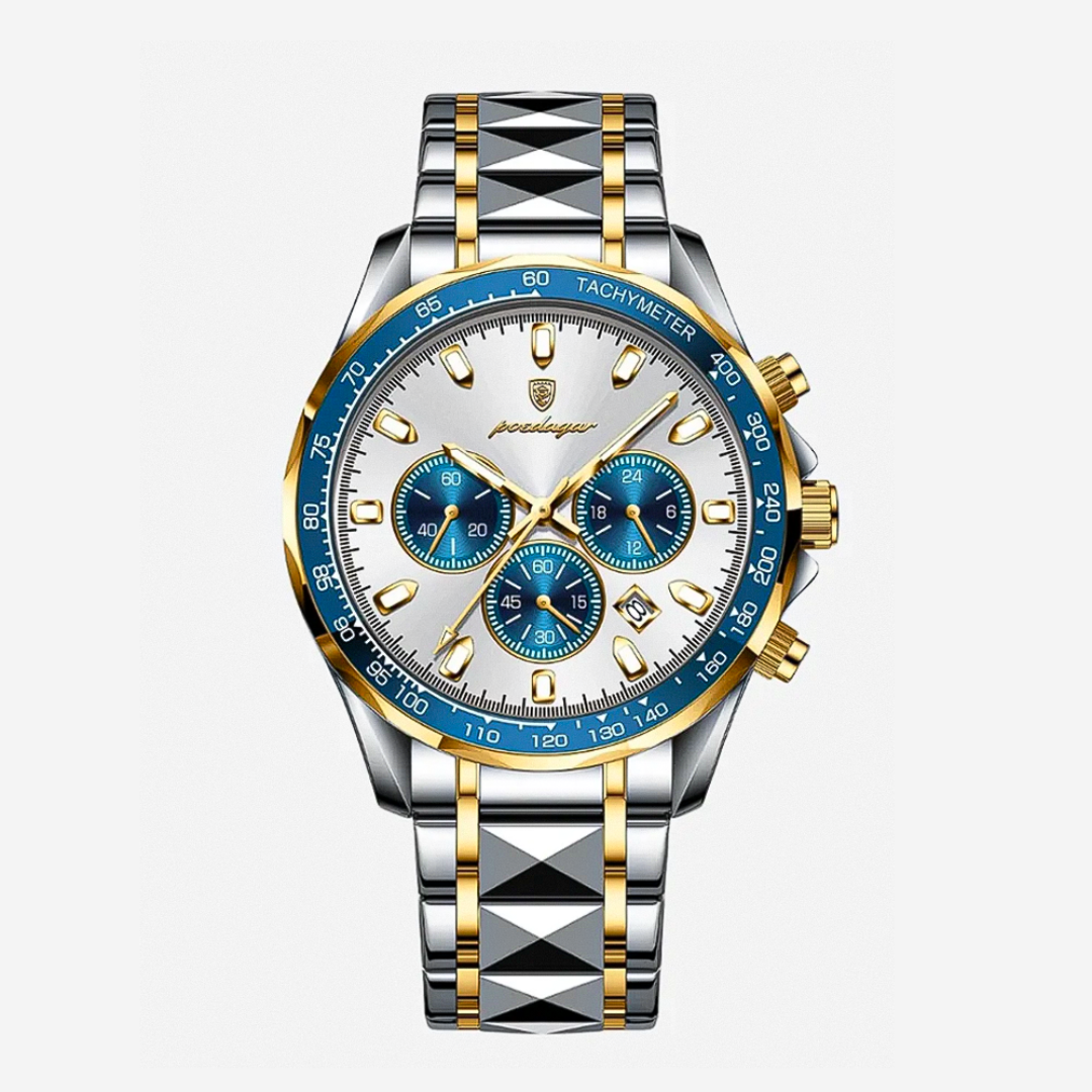 Zane™ | Sleek Sports Dial Statement Chrono Watch | 44.5mm