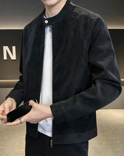 Ejendom Suede Læderjakke