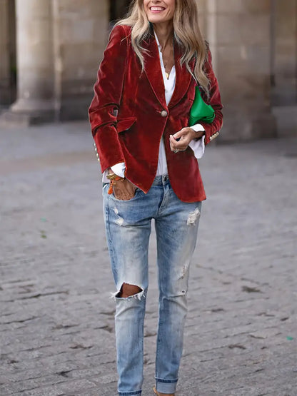 JULISSA™ | ELEGANT VELVET BLAZER