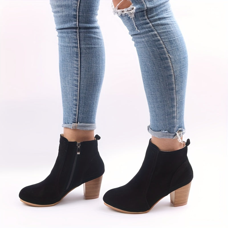Maryline™ – Stable Heeled Ankle Boots for Long-lasting Comfort