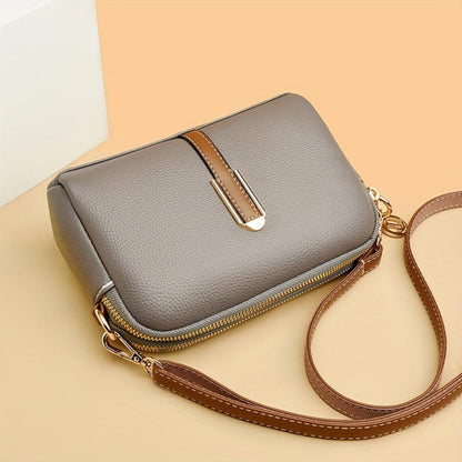Mila™ Litchi Embossed Crossbody Bag