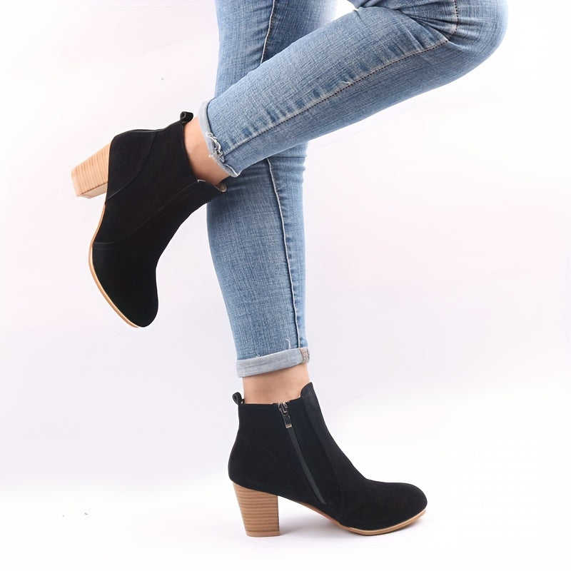 Maryline™ – Stable Heeled Ankle Boots for Long-lasting Comfort