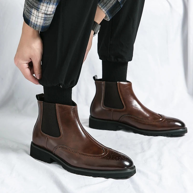 Alden™ Genuine Leather Chelsea Boots