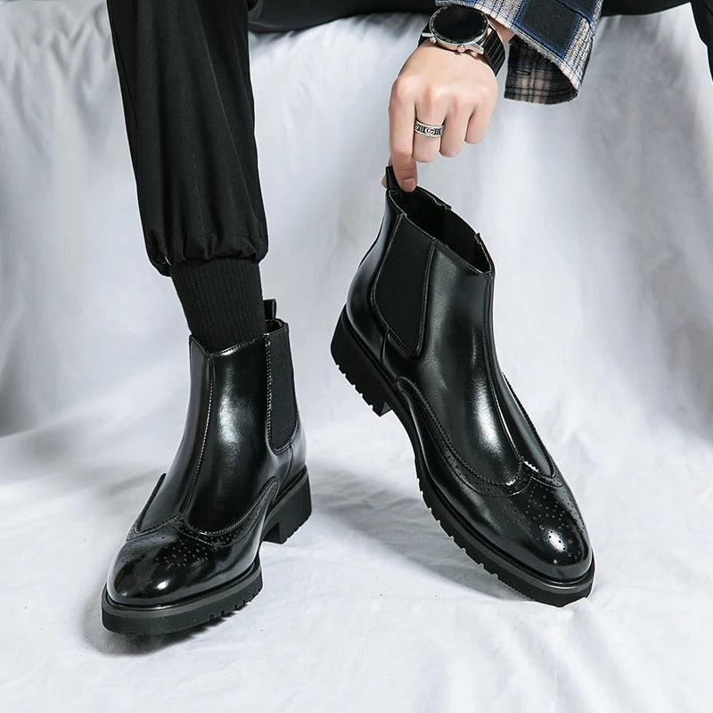 Alden™ Genuine Leather Chelsea Boots