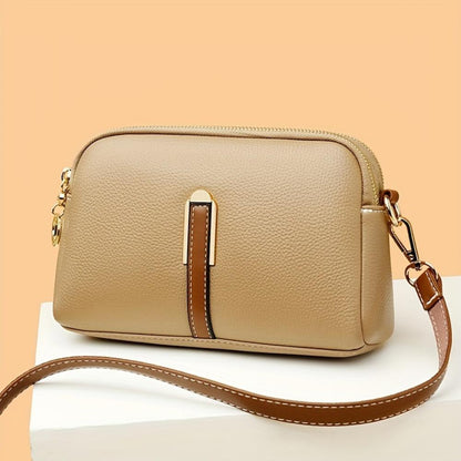 Mila™ Litchi Embossed Crossbody Bag