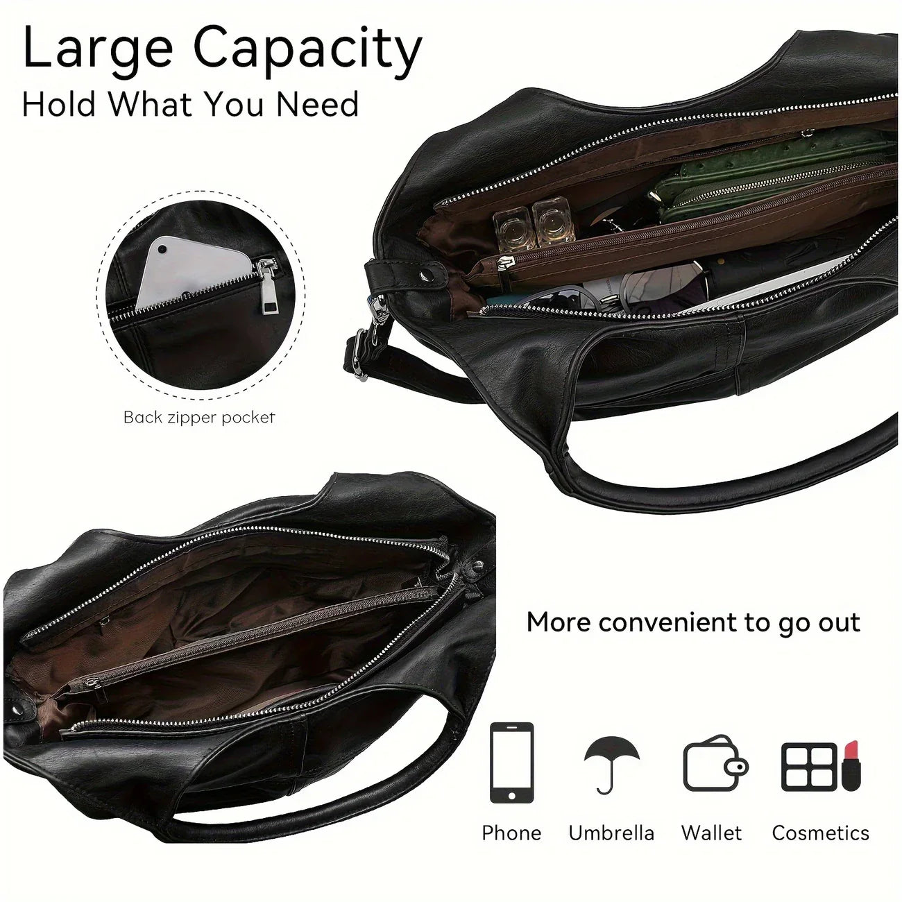 Elegant Genuine Leather Women's Cross-body Shoulder Bag