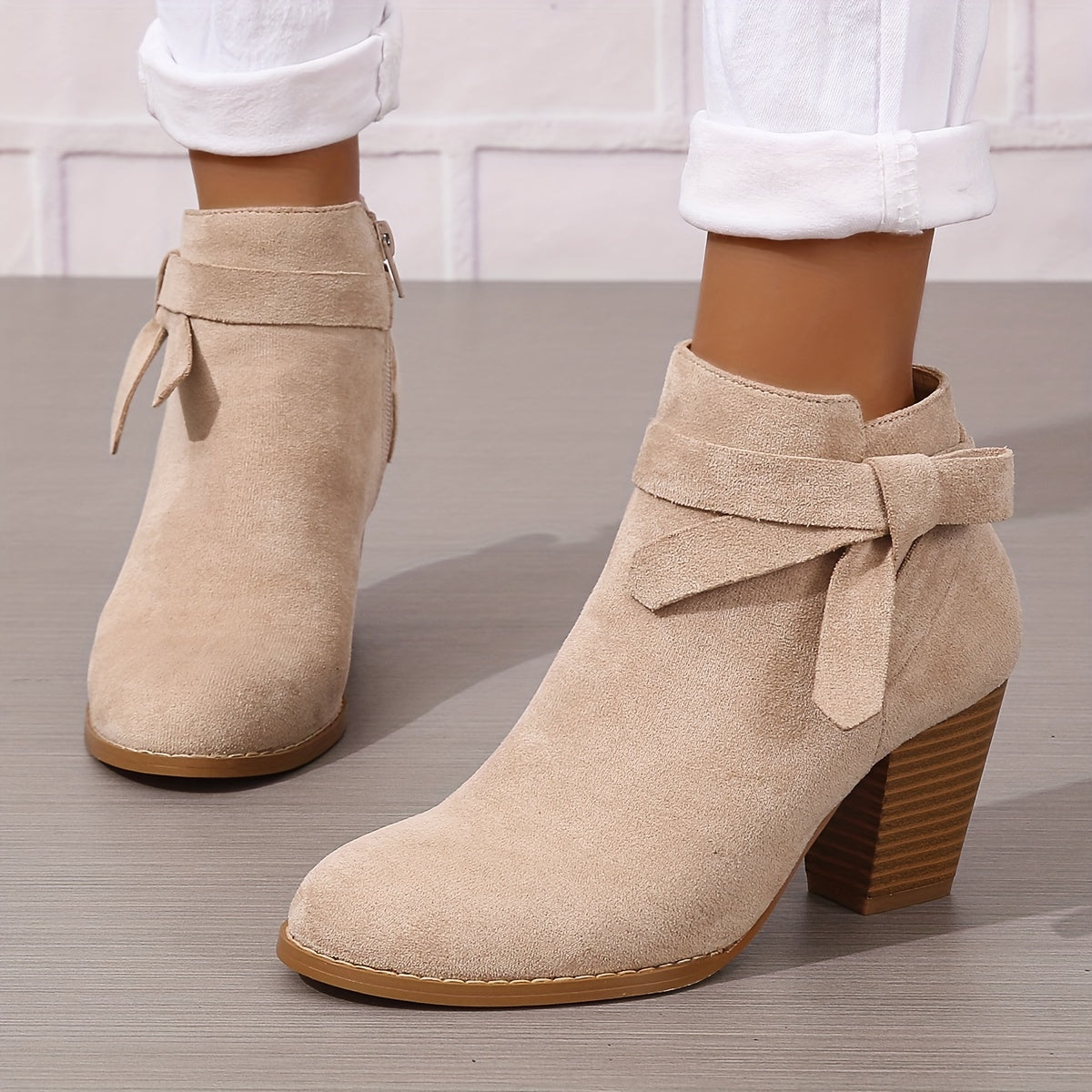 Léa™ | Elegant Ankle Boots with Stable Heel