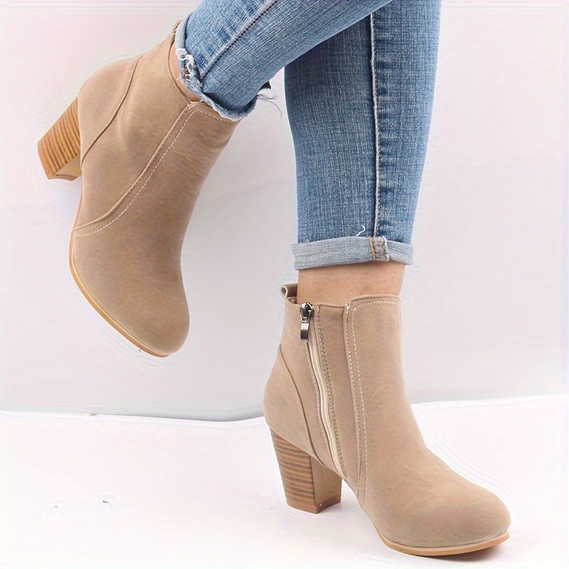 Maryline™ – Stable Heeled Ankle Boots for Long-lasting Comfort