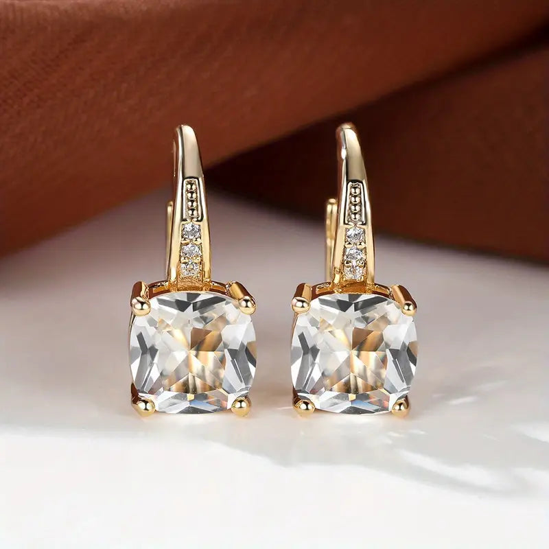 Guld Mystic Safir Øreringe