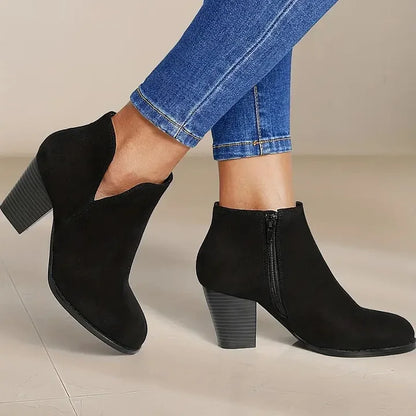 ALEXE™ | Women's Chunky Heeled Ankle Boots