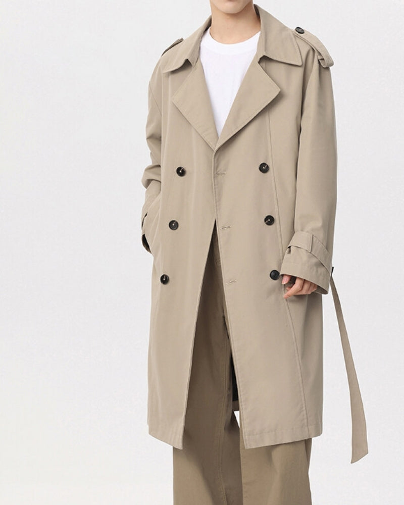 Klassisk Dobbeltradet Trench Coat