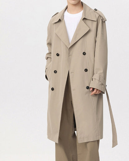 Klassisk Dobbeltradet Trench Coat