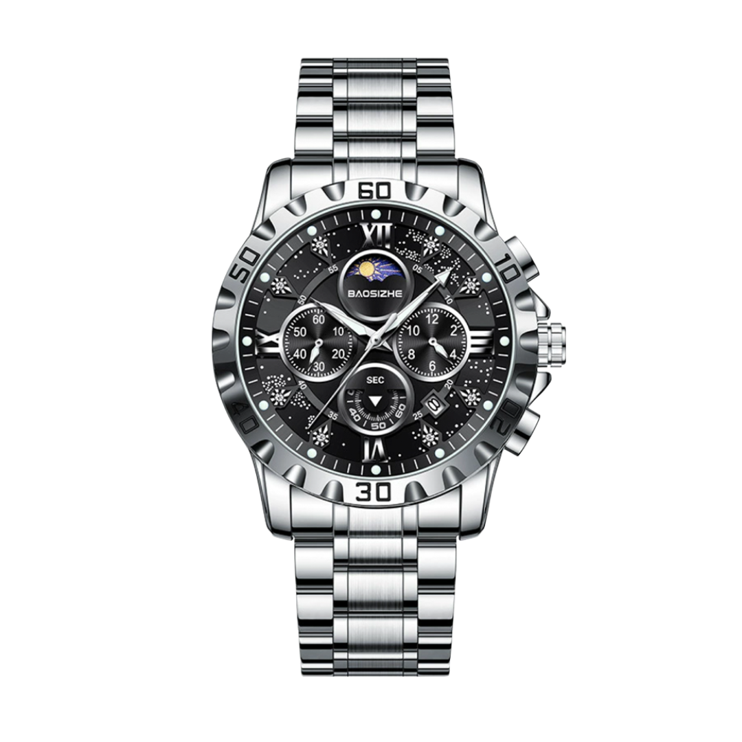 Rex™ | Opulent Chronograph Watch with Sleek Metal Band | 43.9mm