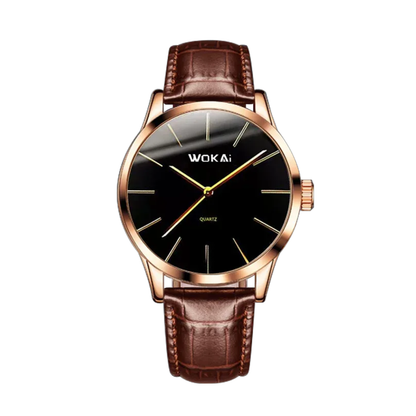Ian™ | Elegant Rose Gold Quartz Watch Dean | 40mm