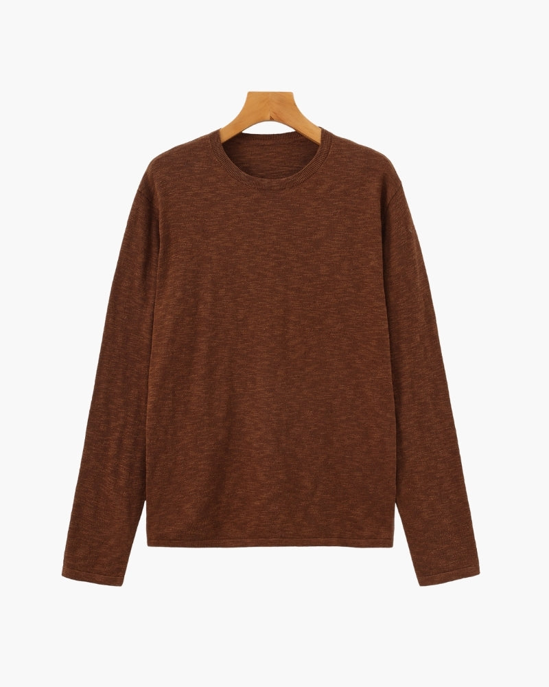 Linned Bomuld Essential Crewneck