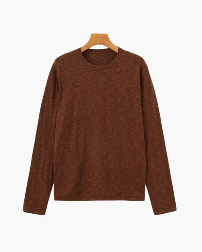 Linned Bomuld Essential Crewneck