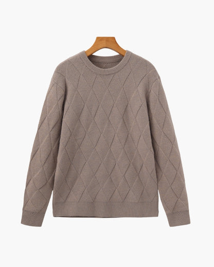 Diamond Knit Crewneck Jumper