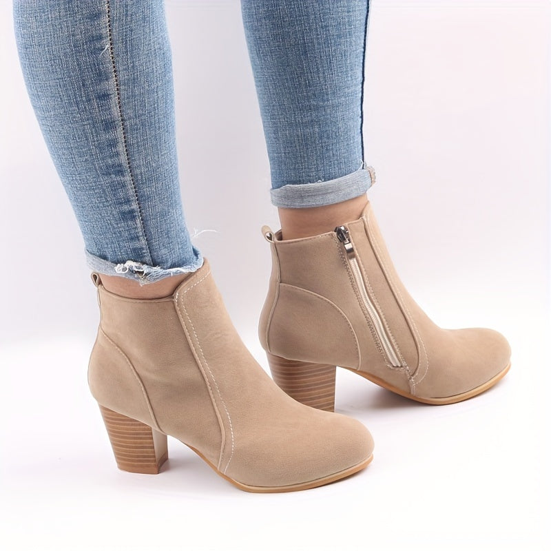 Maryline™ – Stable Heeled Ankle Boots for Long-lasting Comfort