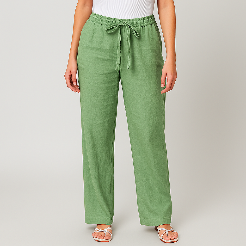 The Amalfi Wide-Leg Drawstring Pants