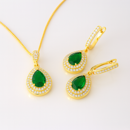 Florence – Opulent Guld Smykkesæt