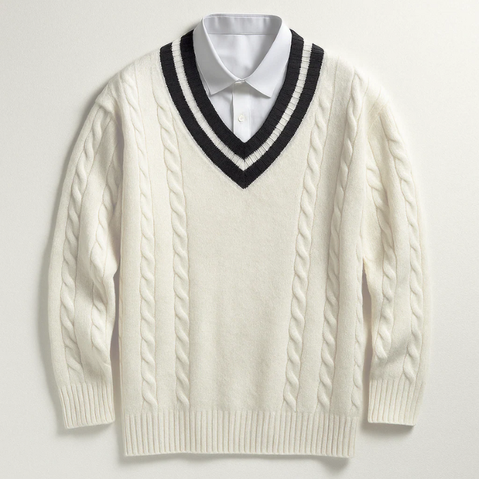 The Hampton V-neck jumper