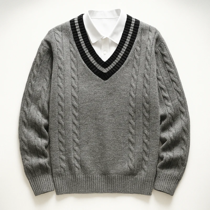 The Hampton V-neck jumper