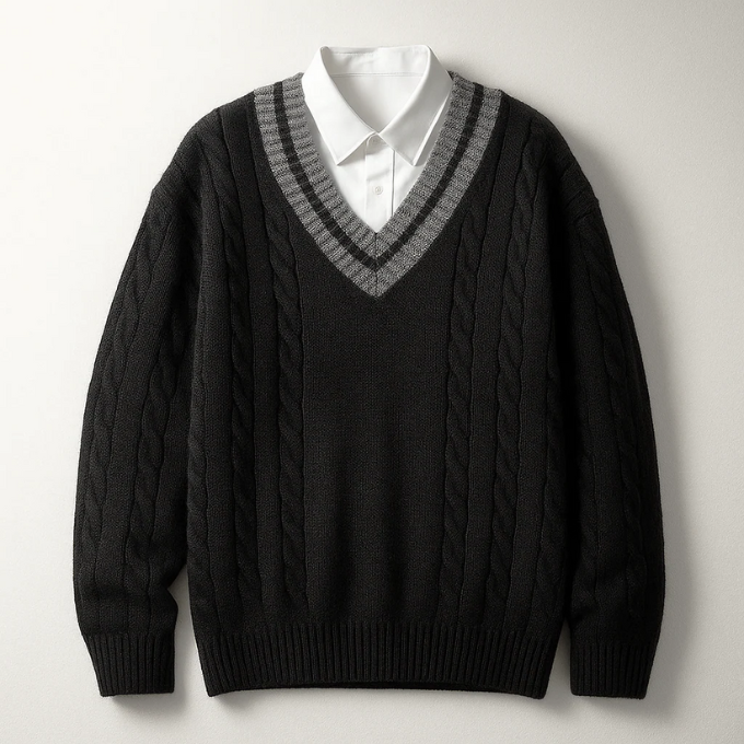 The Hampton V-neck jumper