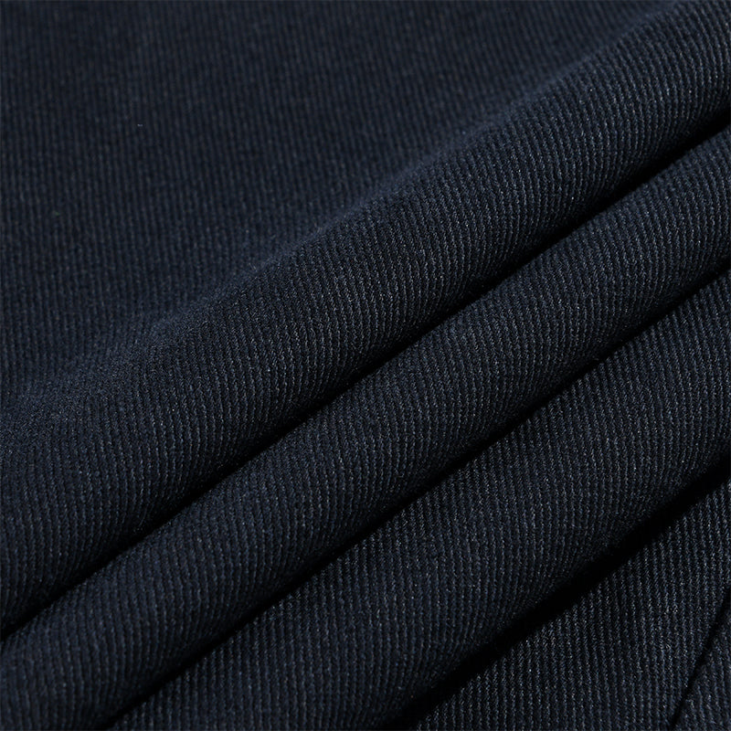 H&L Men's Vintage Casual Solid Stand Collar Button Jacket