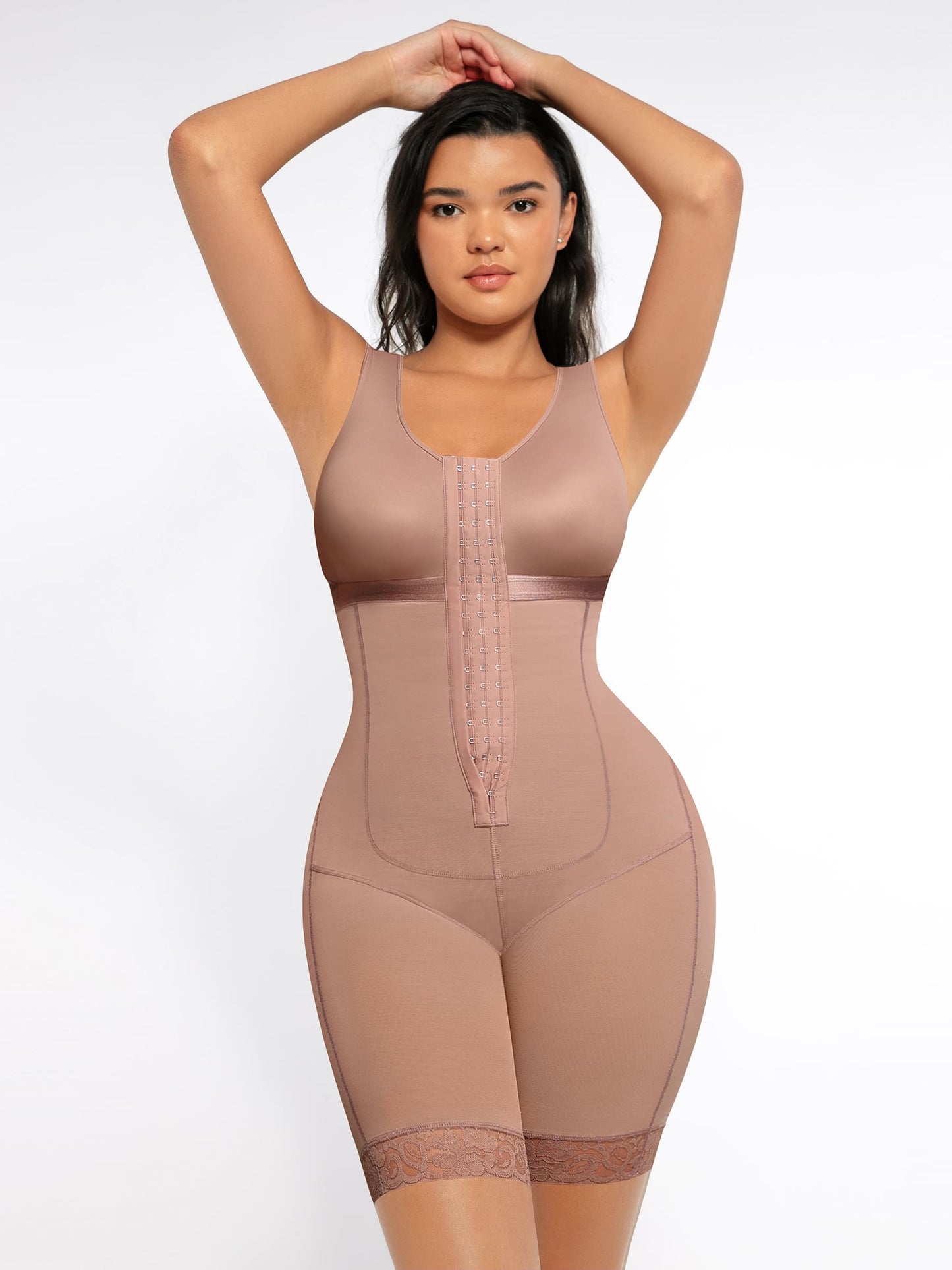 FeelinGirl Post-Surgery Open Bust Tummy Control Butt Lift Bodysuit