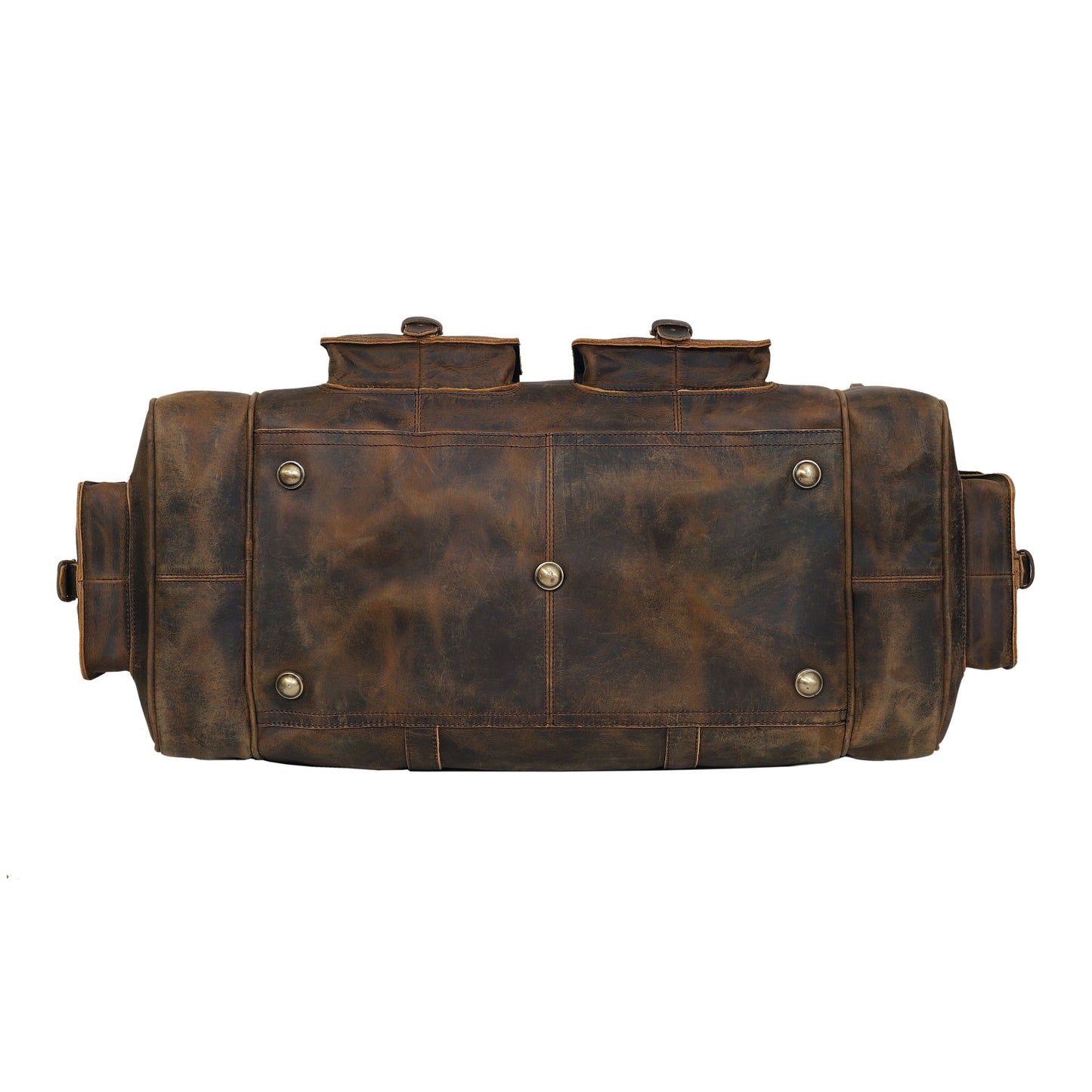 OPALLUXE LEATHER TRAVEL BAG IN VINTAGE BROWN