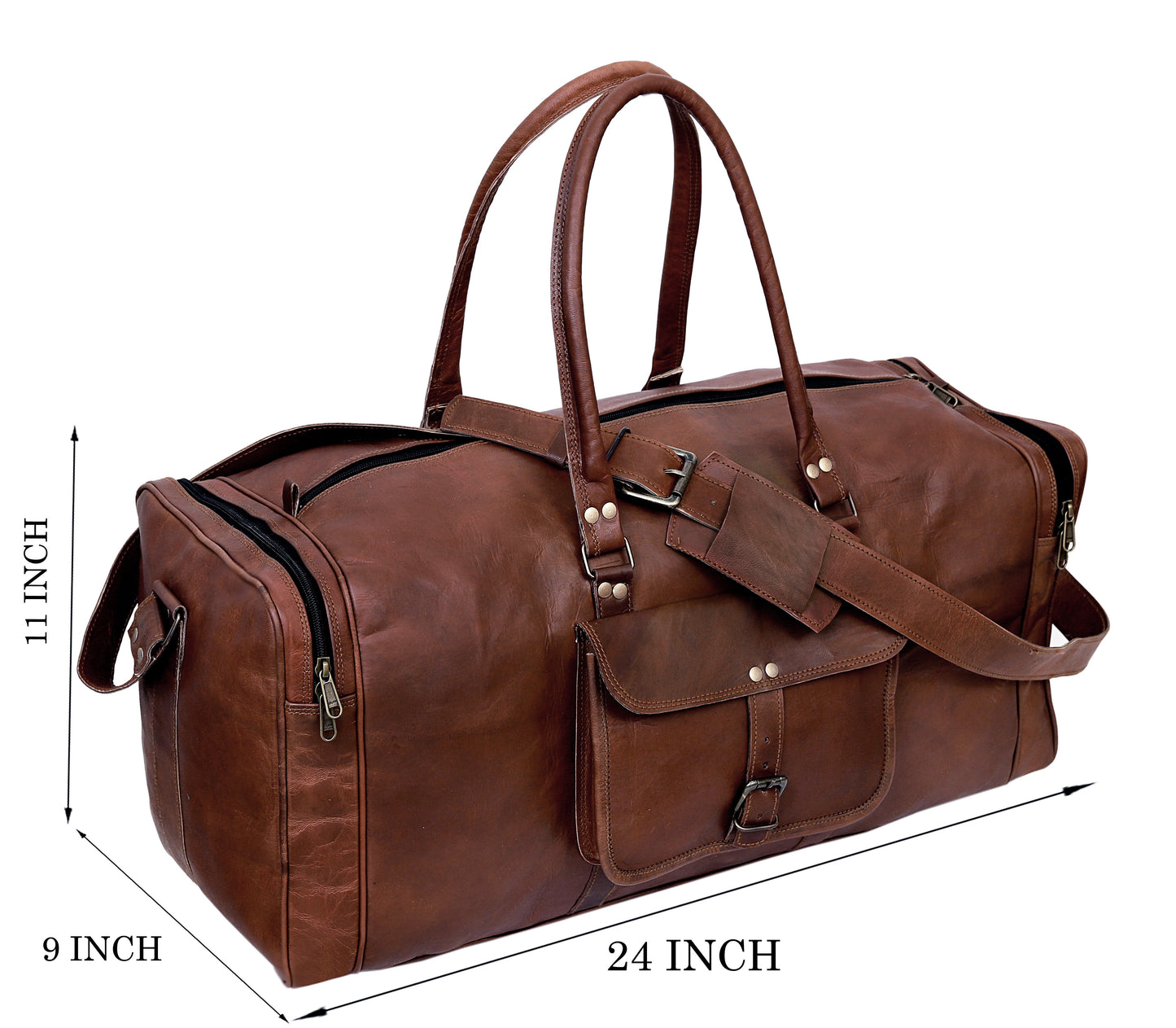 SHANE™ LEATHER TRAVEL BAG FOR MEN