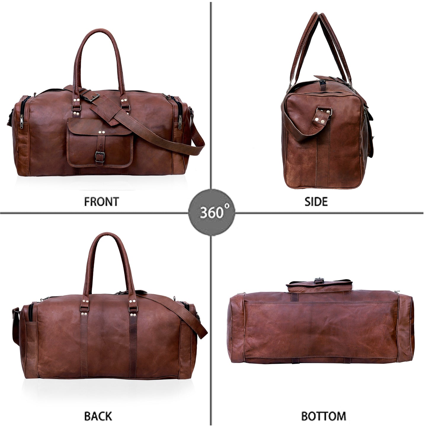 SHANE™ LEATHER TRAVEL BAG FOR MEN