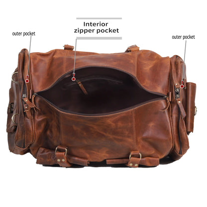 "Opal™ Luxury" Leather Travel Bag
