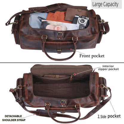 Travel Bag "Roosevelt" made of Buffalo Leather
