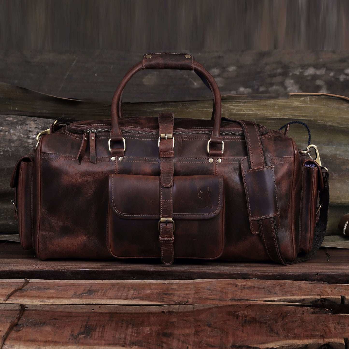 Travel Bag "Roosevelt" made of Buffalo Leather