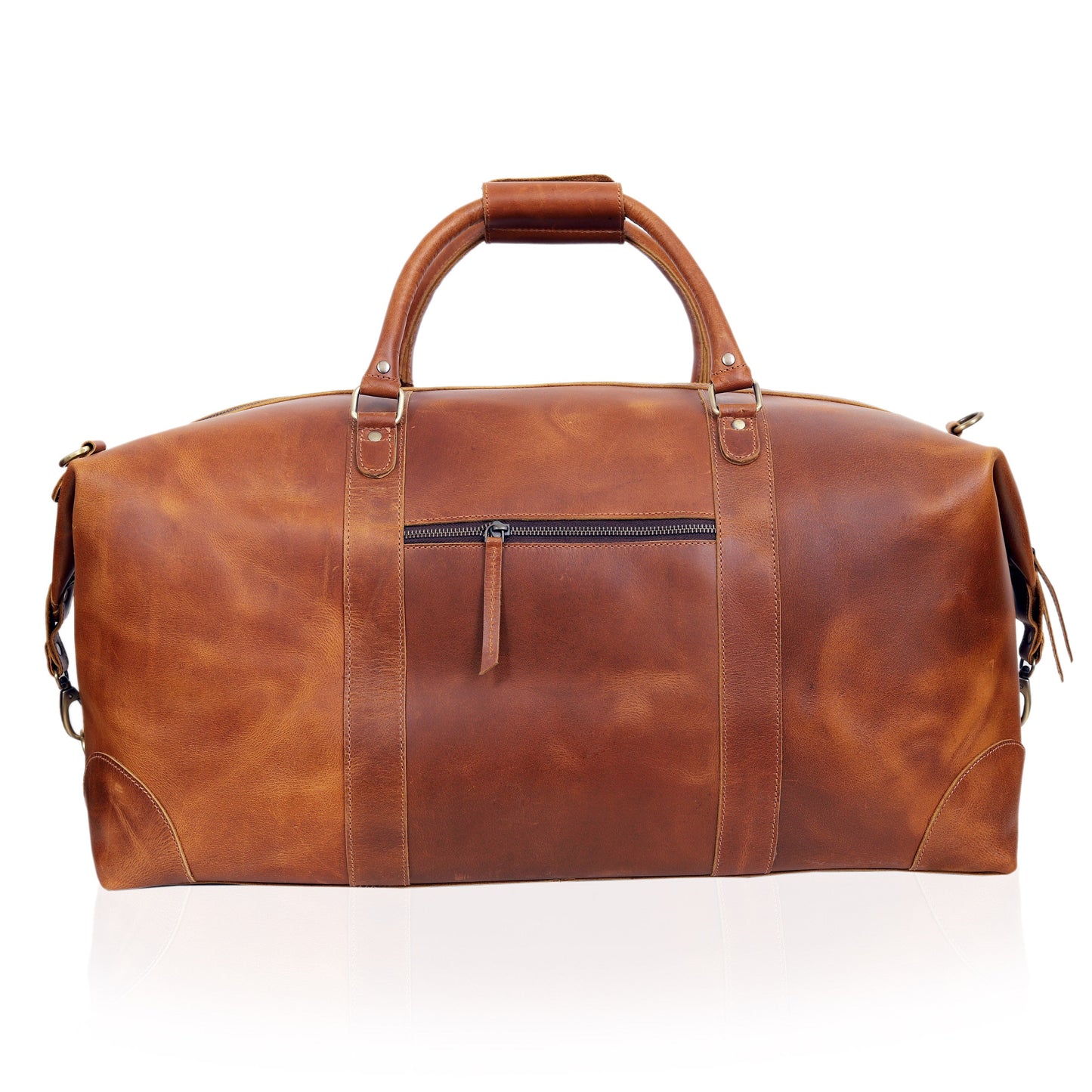 TRAVEL BAG MADE OF FRENCH LEATHER FOR MEN