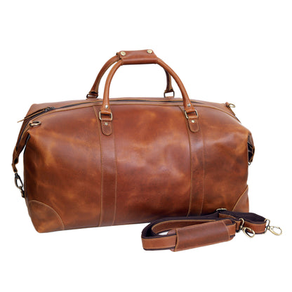 TRAVEL BAG MADE OF FRENCH LEATHER FOR MEN