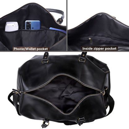 ALEX™ LEATHER TRAVEL BAG FOR MEN