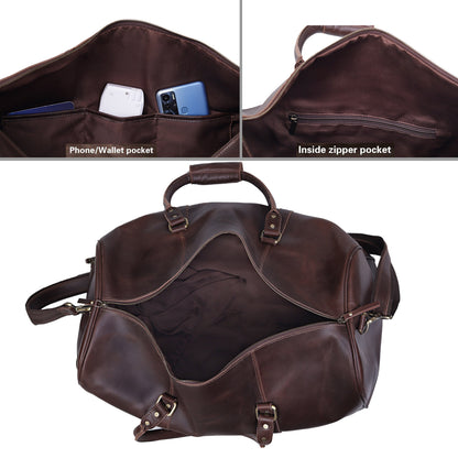 ALEX™ LEATHER TRAVEL BAG FOR MEN