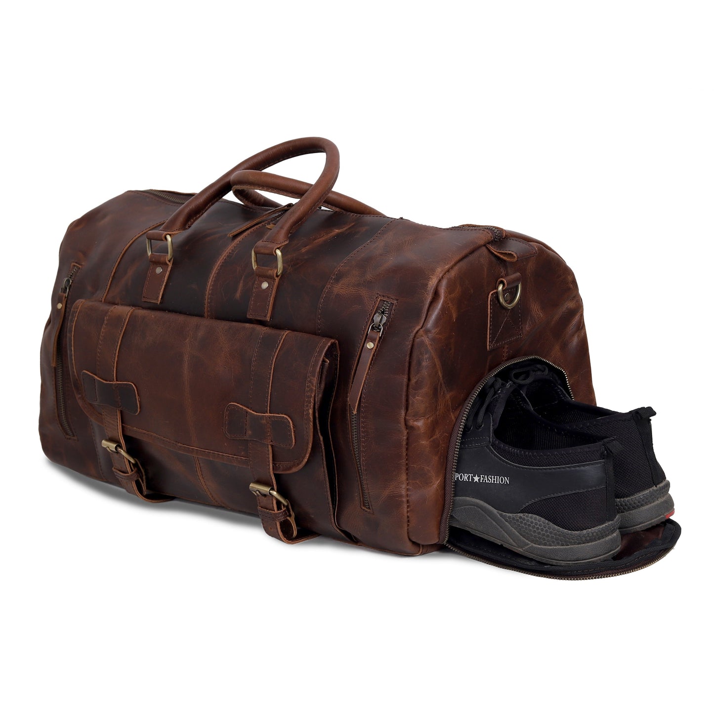 Mars™ Leather Travel Bag for Men