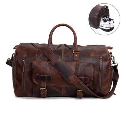 Mars™ Leather Travel Bag for Men