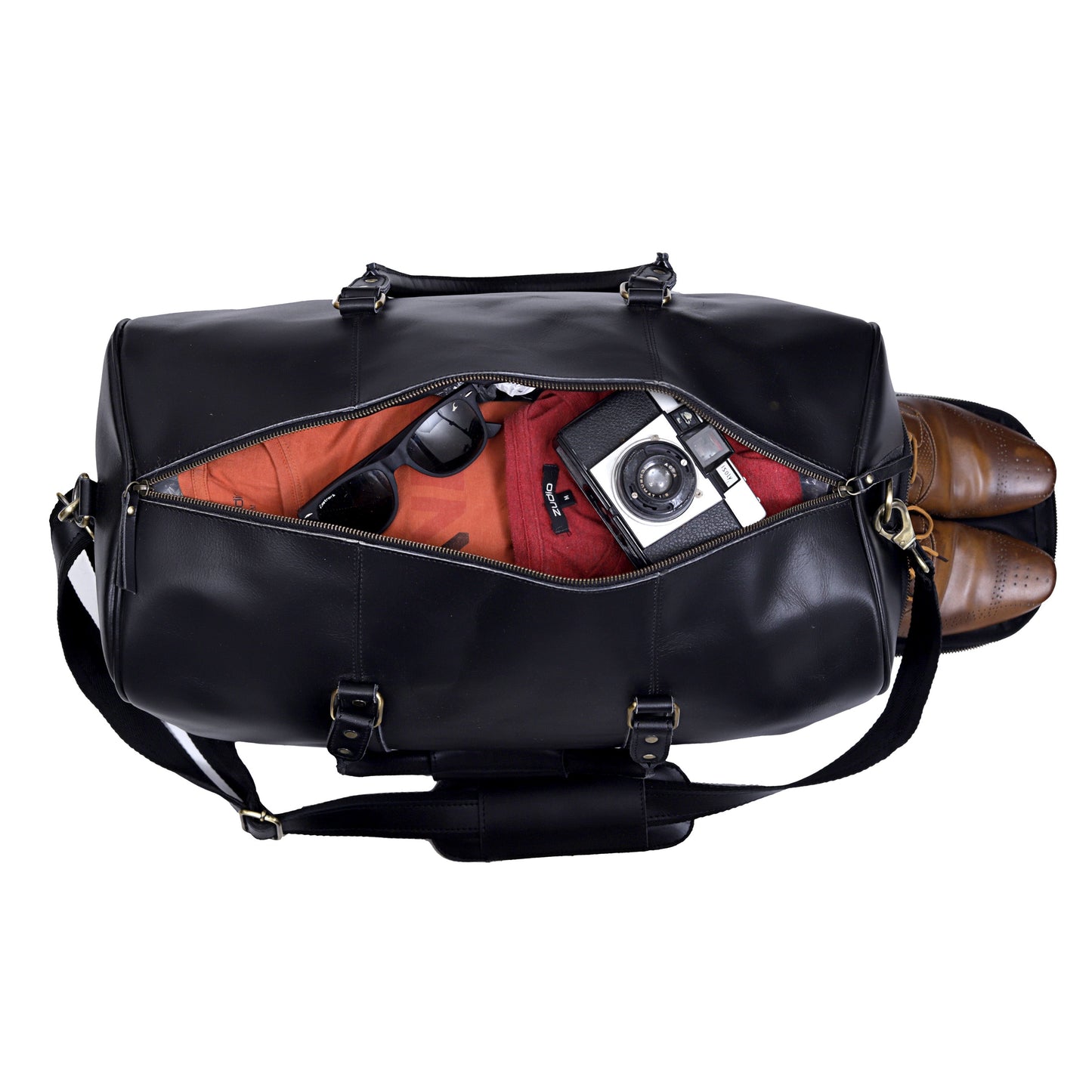 ALEX™ LEATHER TRAVEL BAG FOR MEN
