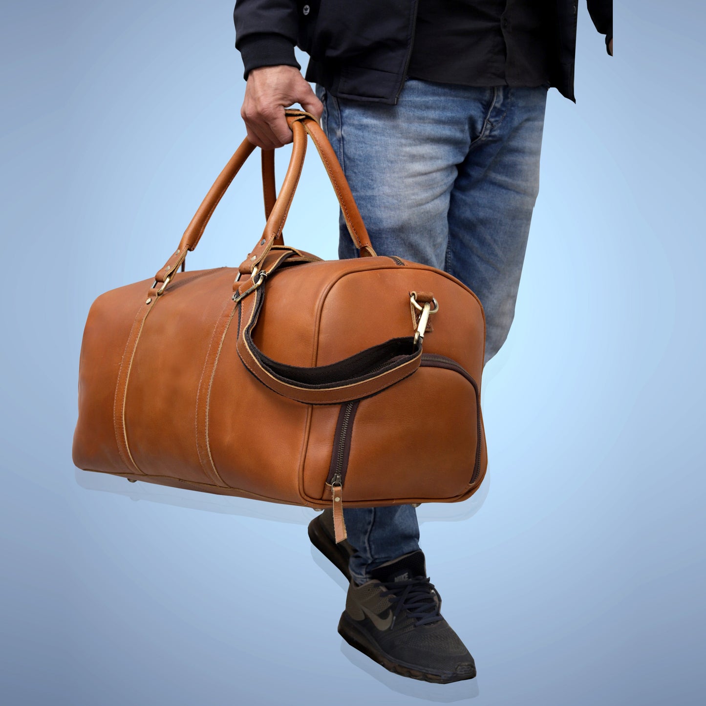 ALEX™ LEATHER TRAVEL BAG FOR MEN