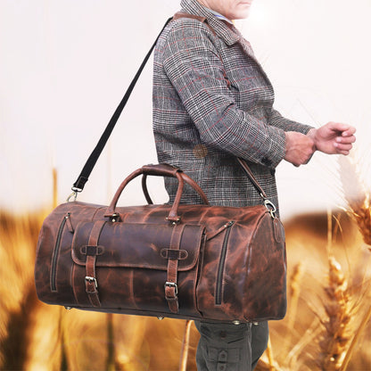 Mars™ Leather Travel Bag for Men