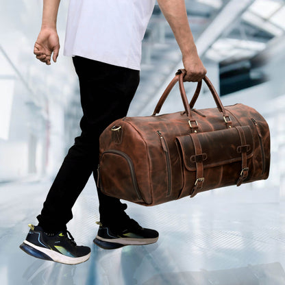 Mars™ Leather Travel Bag for Men