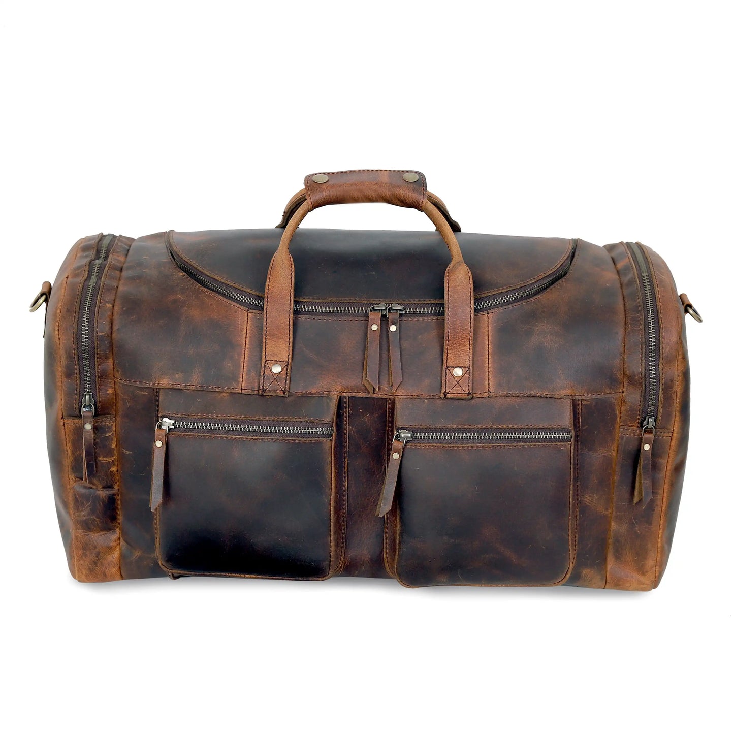 TRAVEL BAG "VINTAGE VOYAGER" MADE OF LEATHER